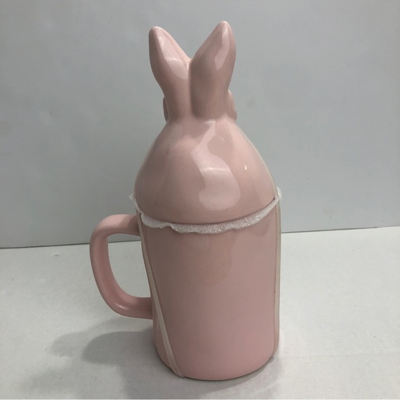 Rae Dunn Cup Cotton Tail Cutie Topper Lid Pink Ceramic Mug 11oz Magenta New 2022 - Picture 3 of 8